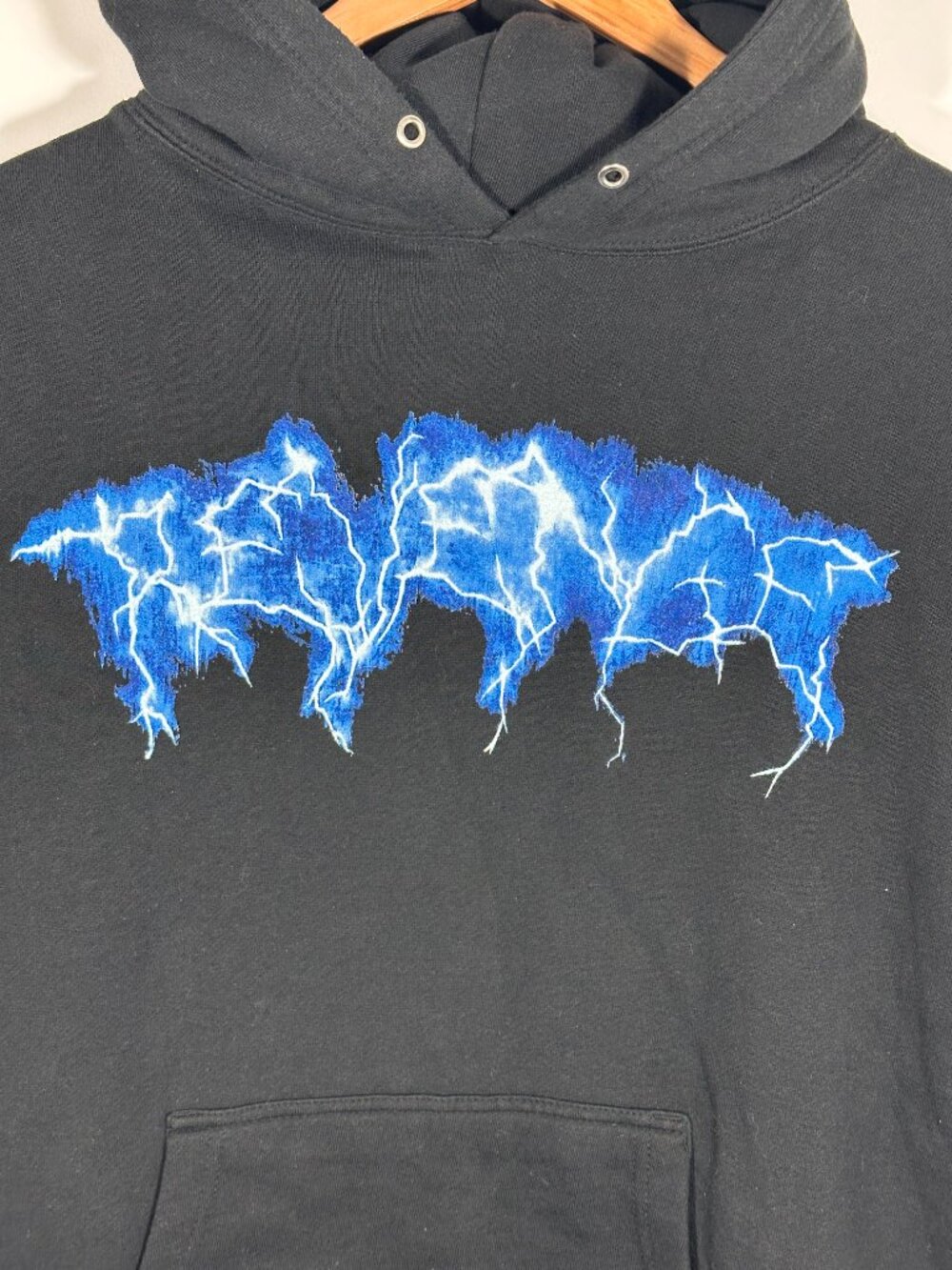 Revenge Anarchy Lightning Logo Pullover Hoodie Size Mens M - Picture 2 of 9